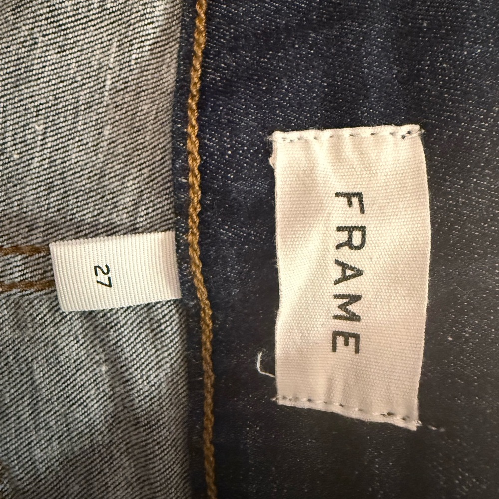 Frame Denim Palazzo Dark Indigo High-Rise Women’s Jeans - Picture 3 of 4